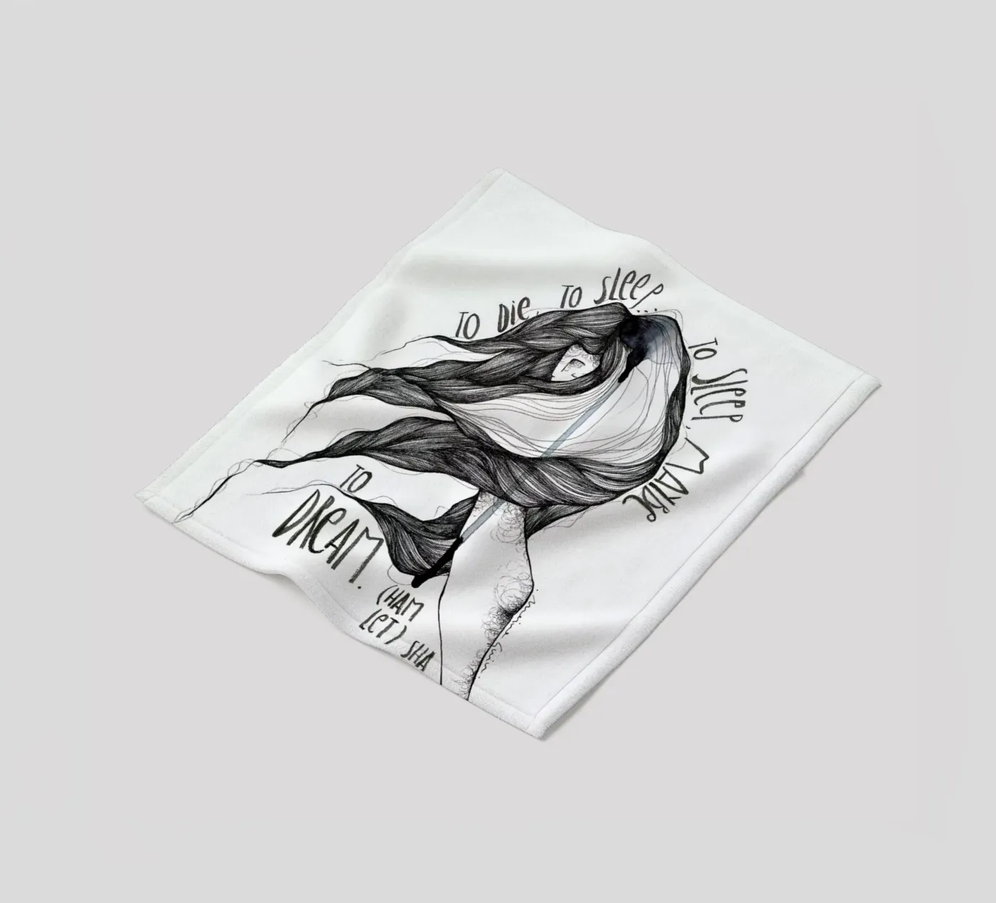 Hamlet fleecedeken van Marina Guiu