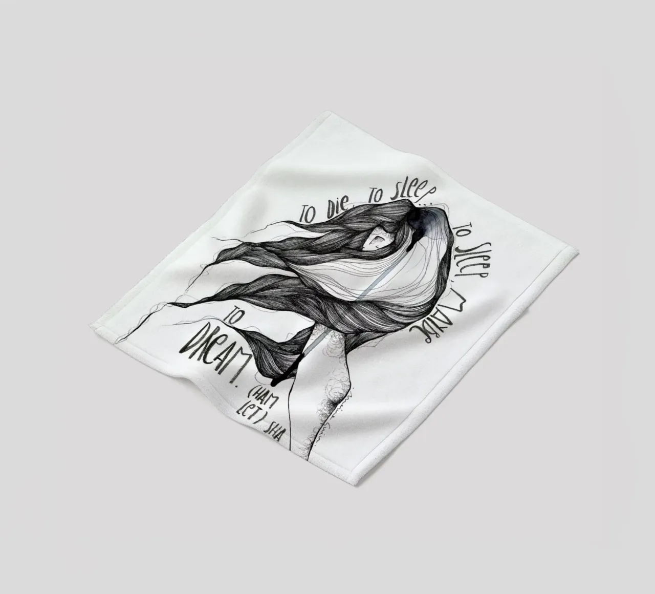 Hamlet Fleecedecke von Marina Guiu