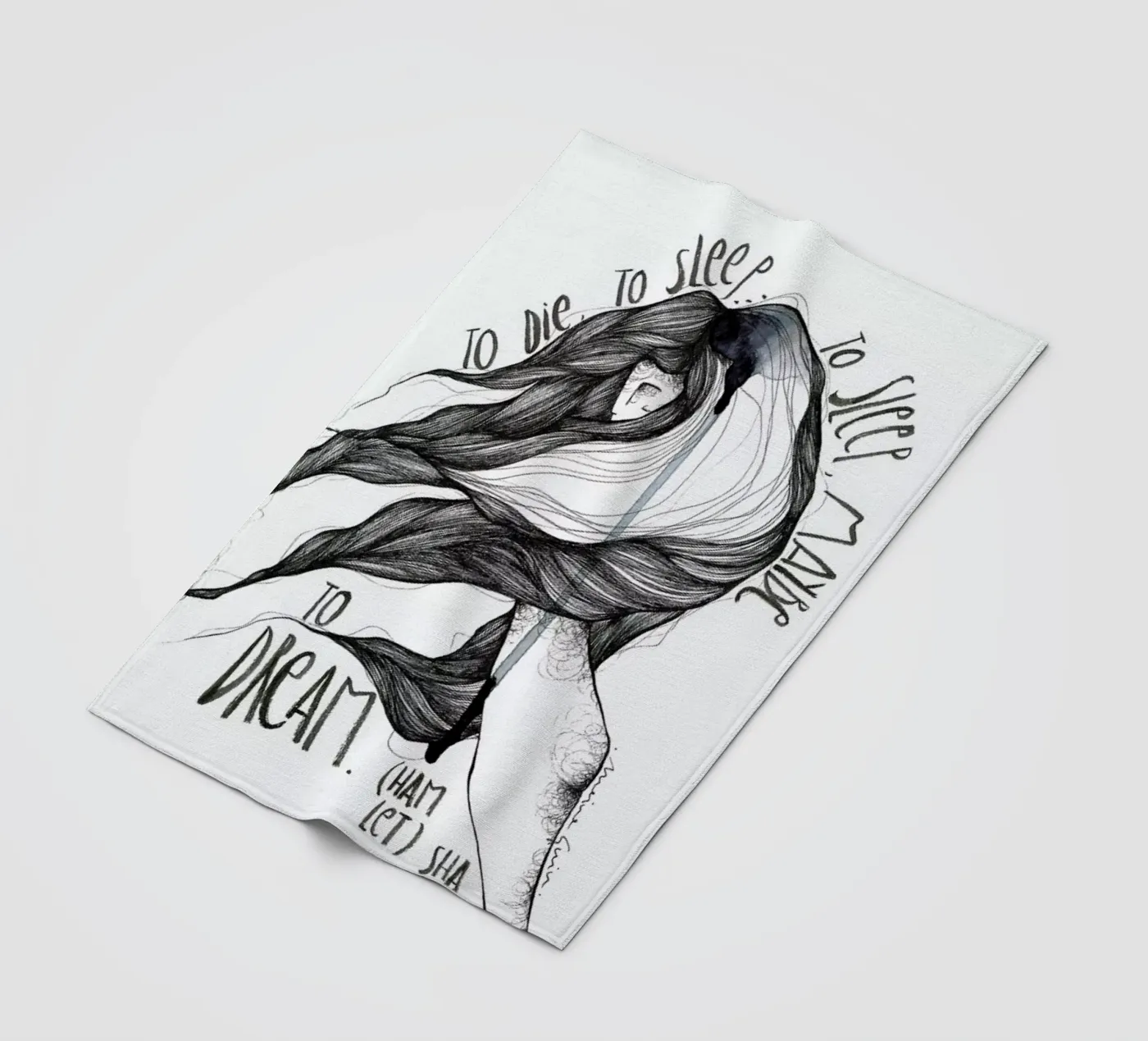 Hamlet fleecedeken van Marina Guiu