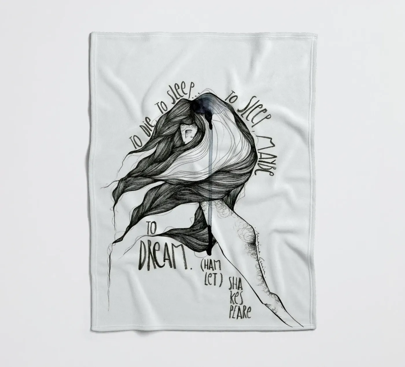 Hamlet fleecedeken van Marina Guiu