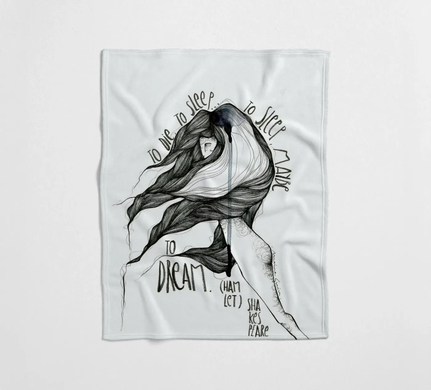 Hamlet fleecedeken van Marina Guiu