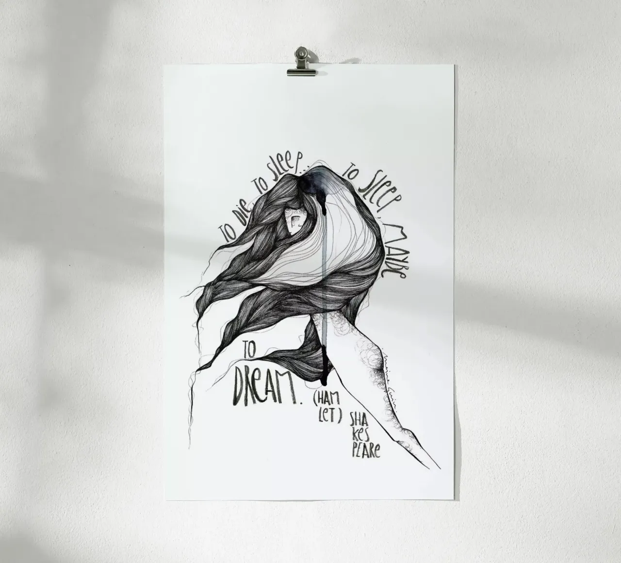 Hamlet poster by Marina Guiu