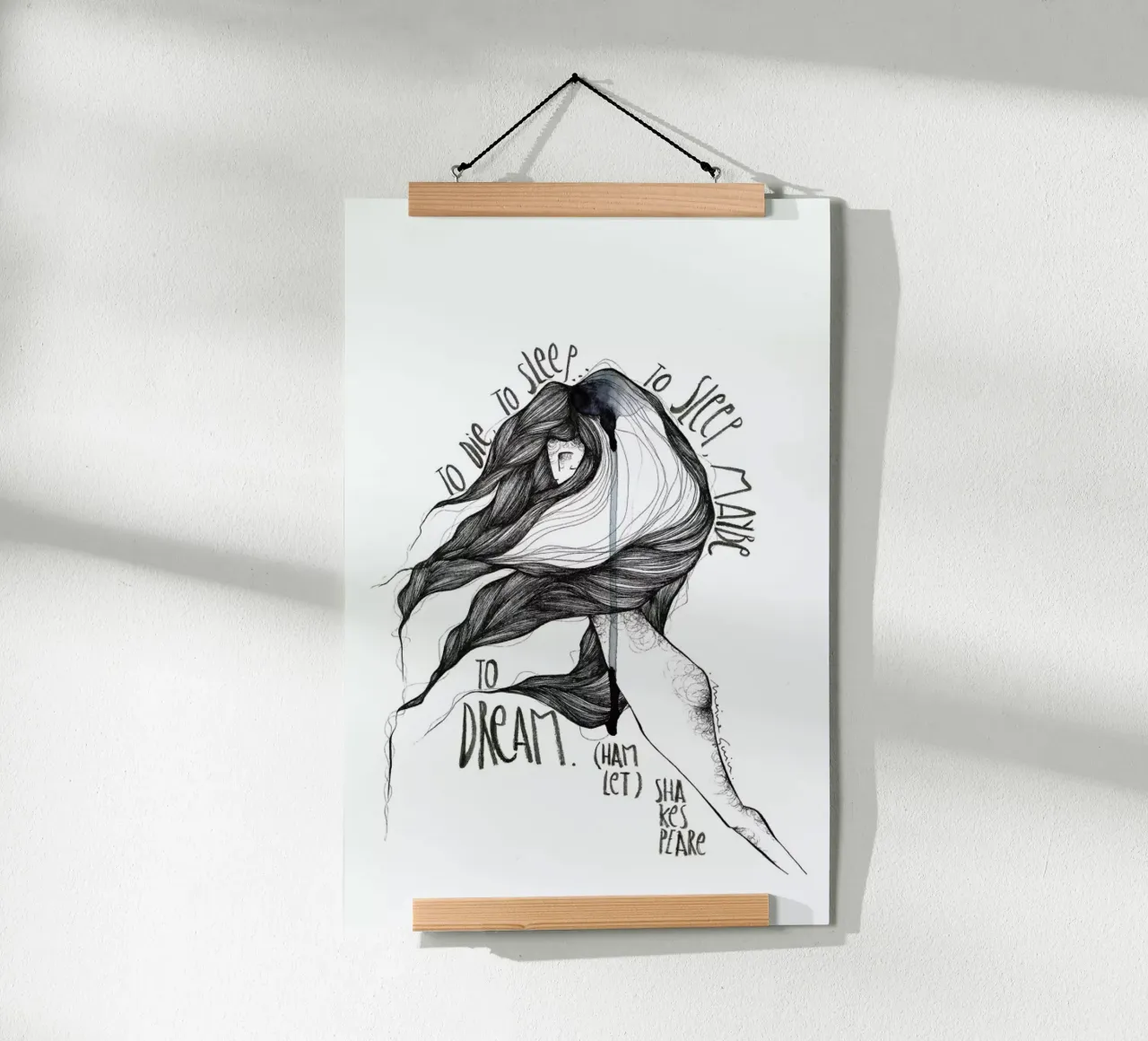 Hamlet poster by Marina Guiu