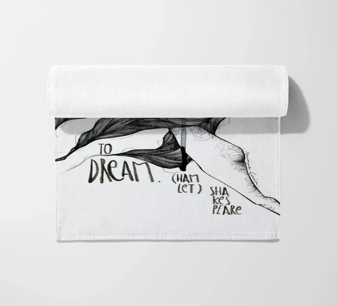 Hamlet beach towel by Marina Guiu