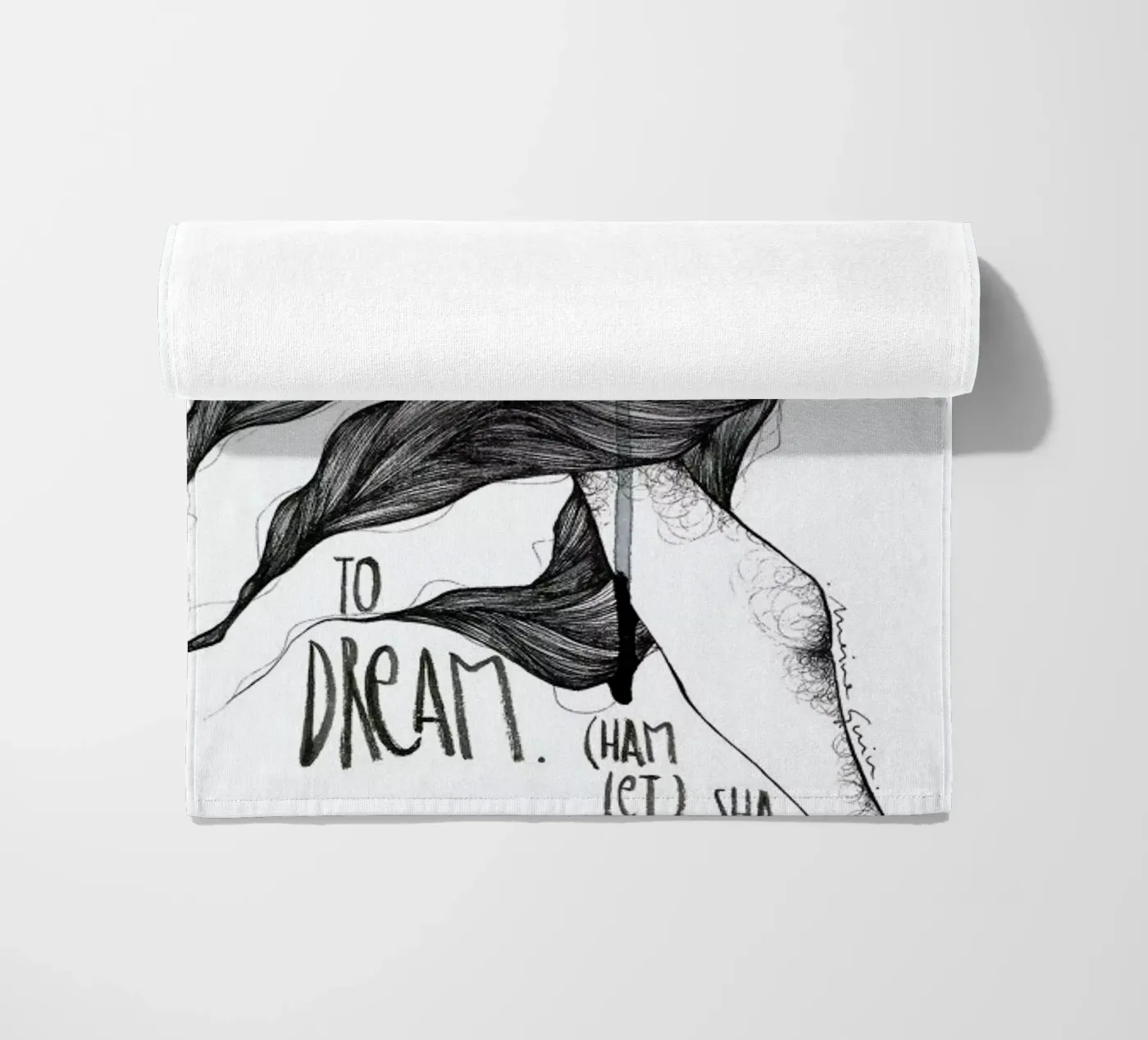 Hamlet beach towel by Marina Guiu