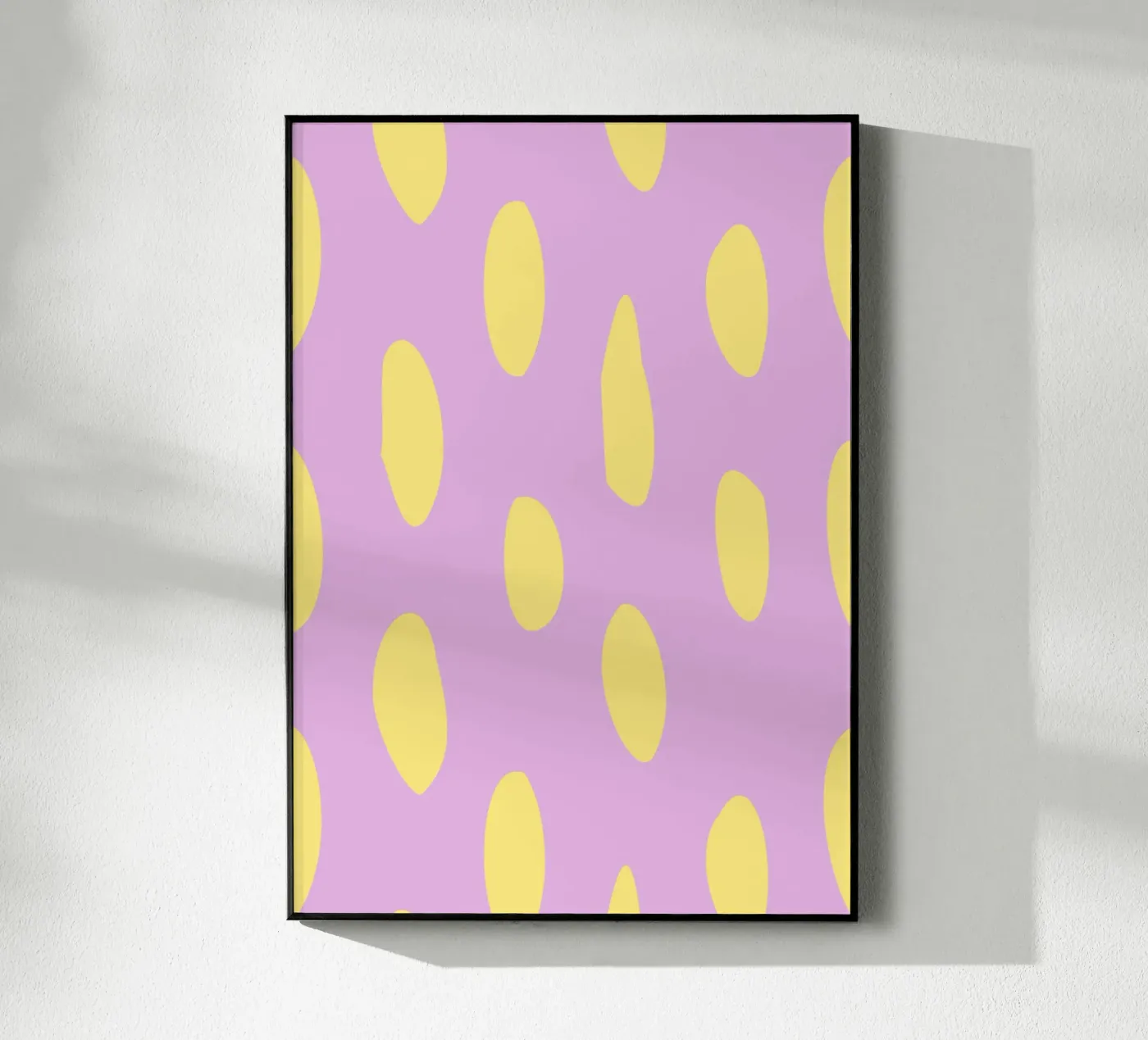 Dotted Yellow acrylic glass by janamossmann