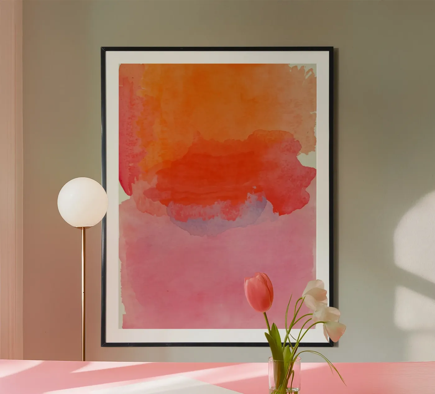 Pink + Orange poster da Ohkimiko