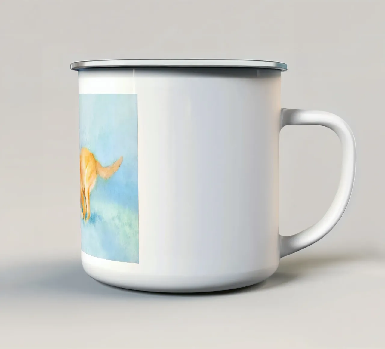 Inseguendo i sogni tazza in smalto da Artascy Art