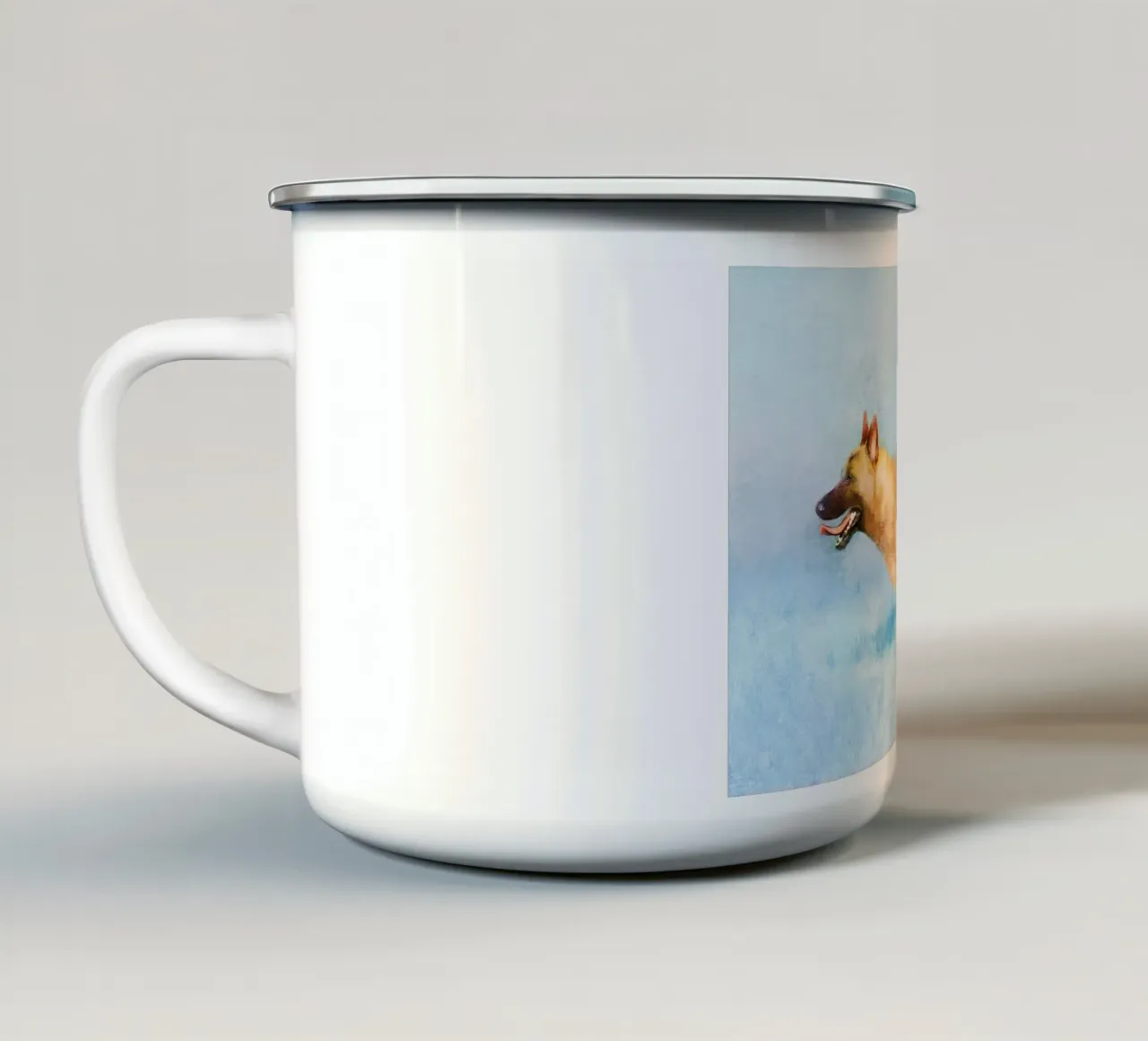 Inseguendo i sogni tazza in smalto da Artascy Art
