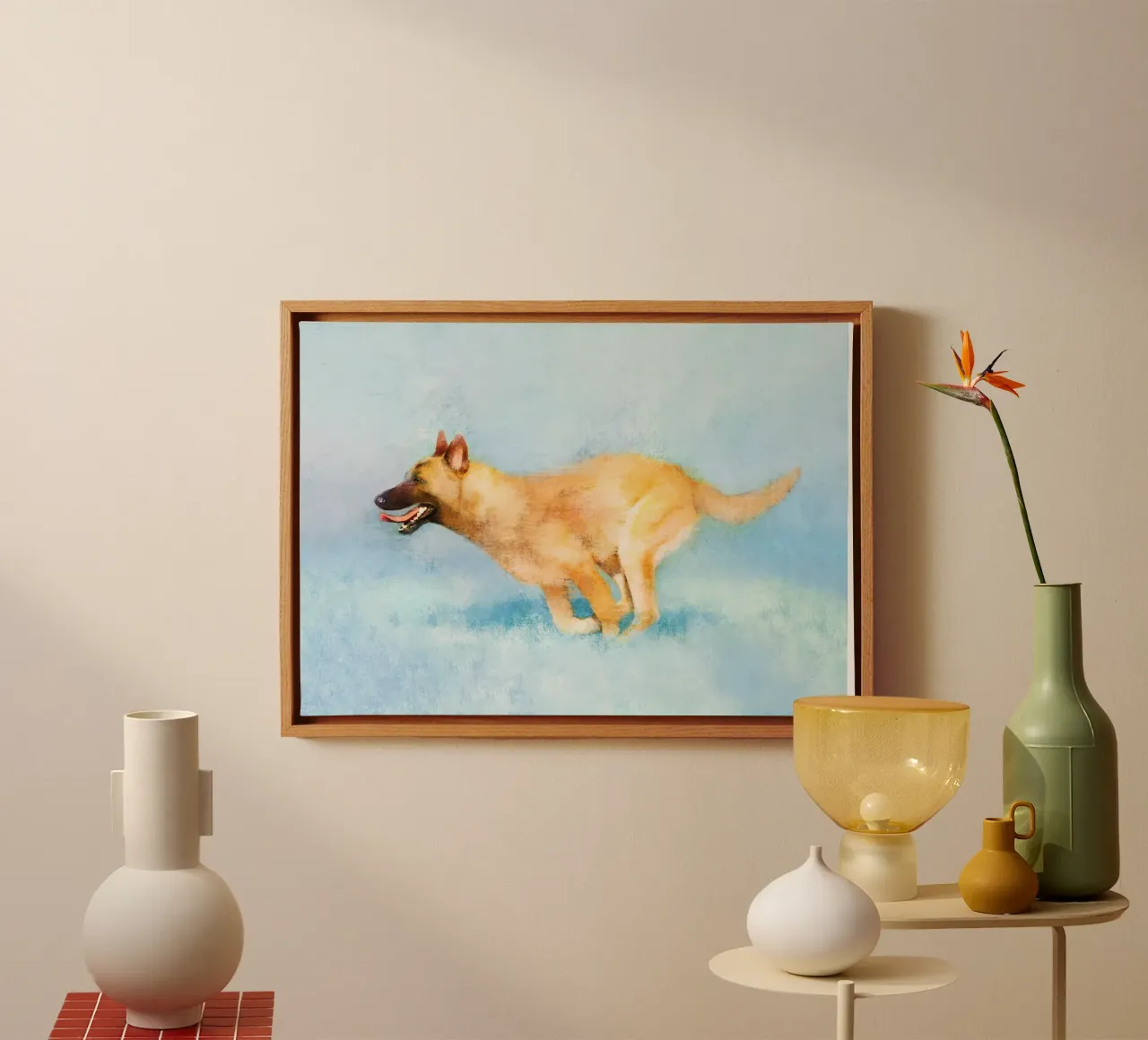 Inseguendo i sogni tela con Cornice a cassetta da Artascy Art