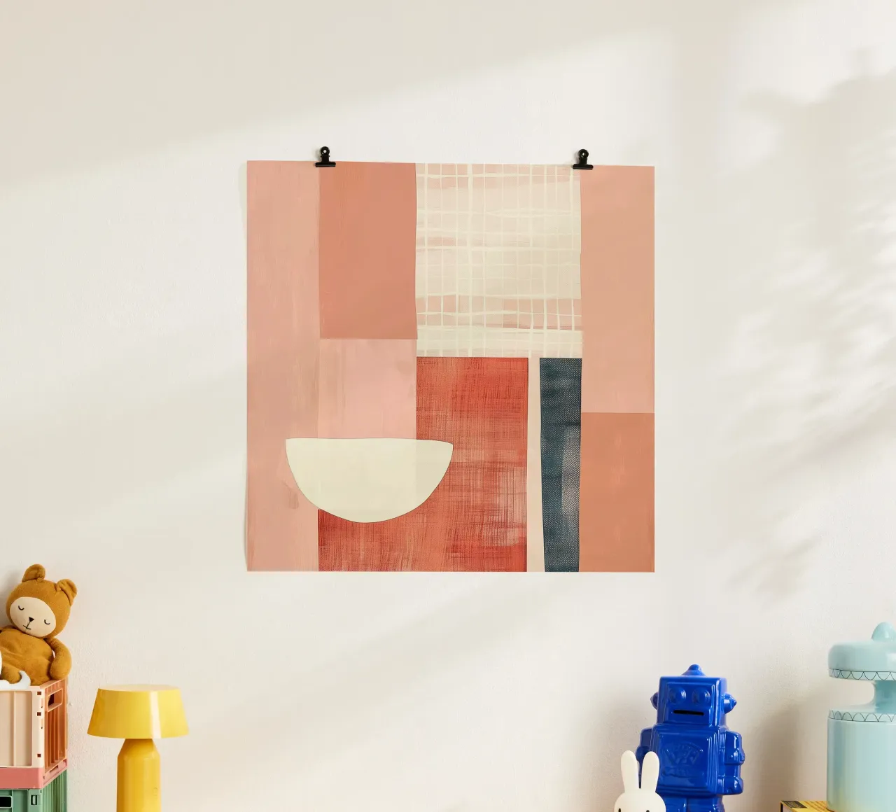 Soft Sienna Grid poster da softsoul