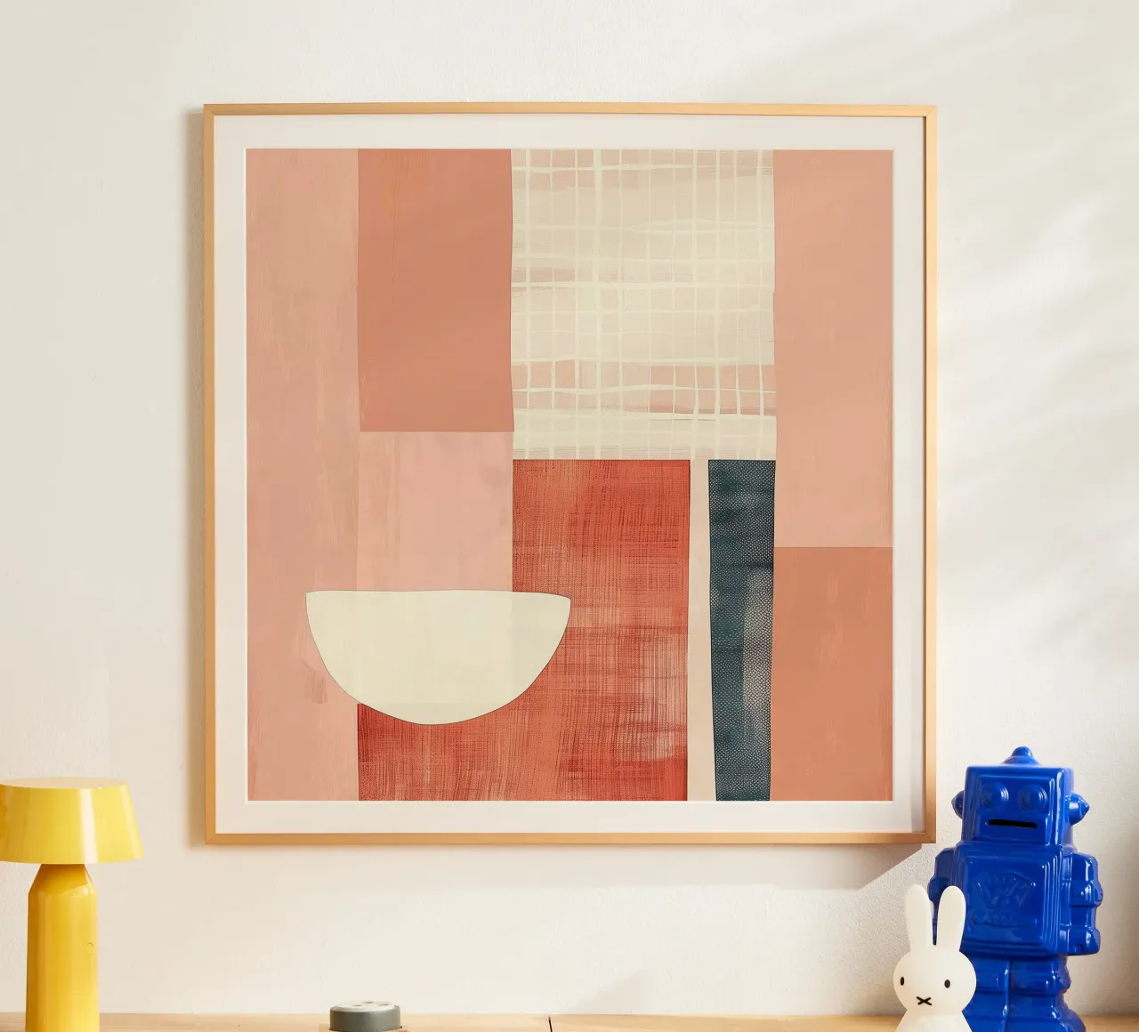 Soft Sienna Grid poster da softsoul