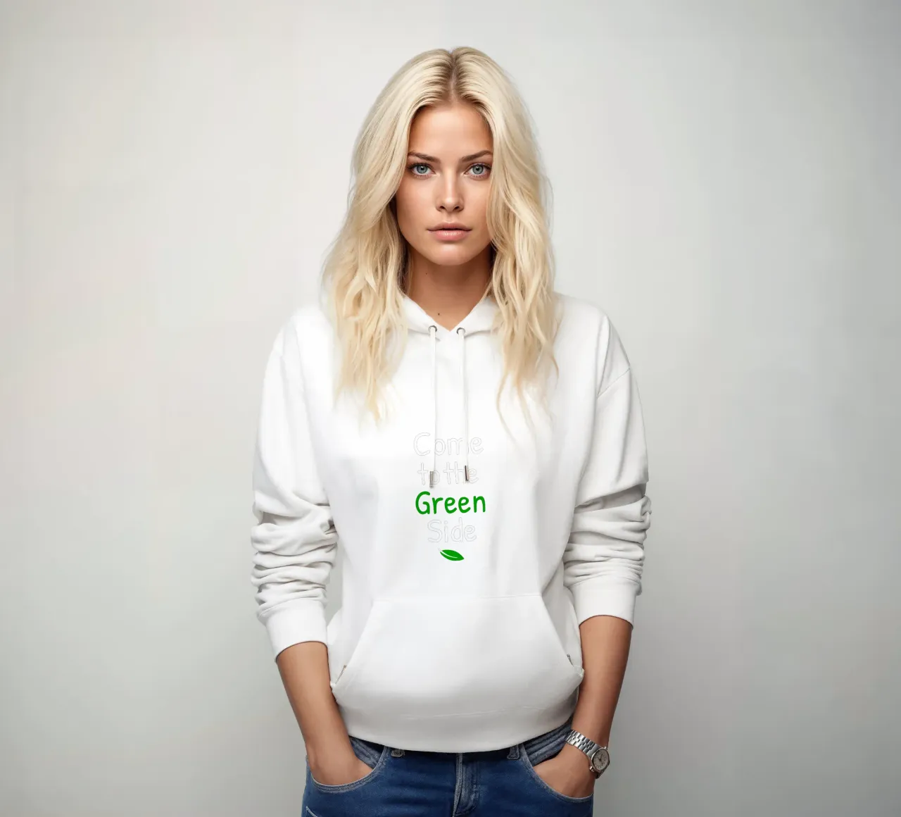 Come to the green side felpa con cappuccio da greencitiesmovement