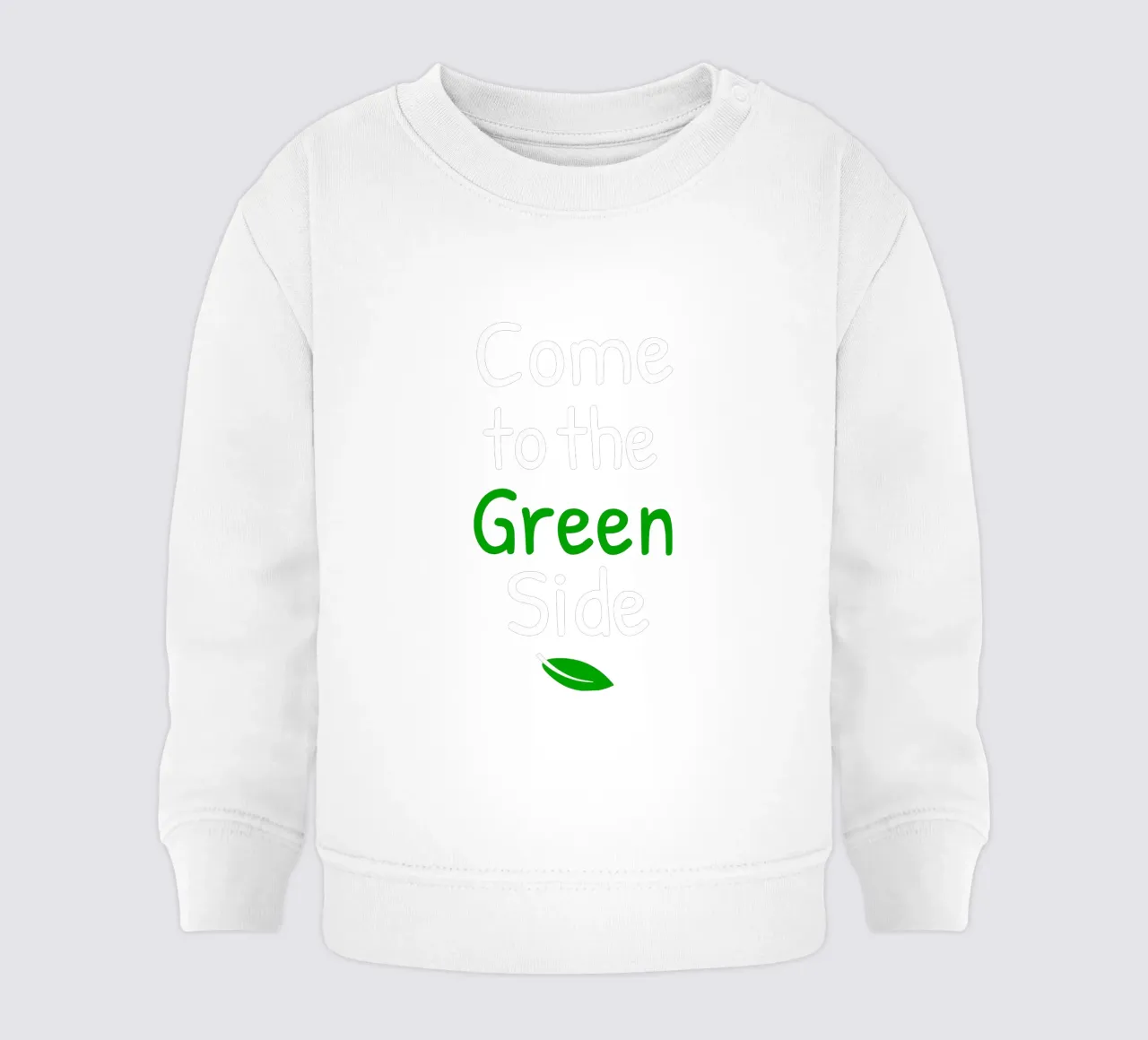 Come to the green side felpa neonato da greencitiesmovement