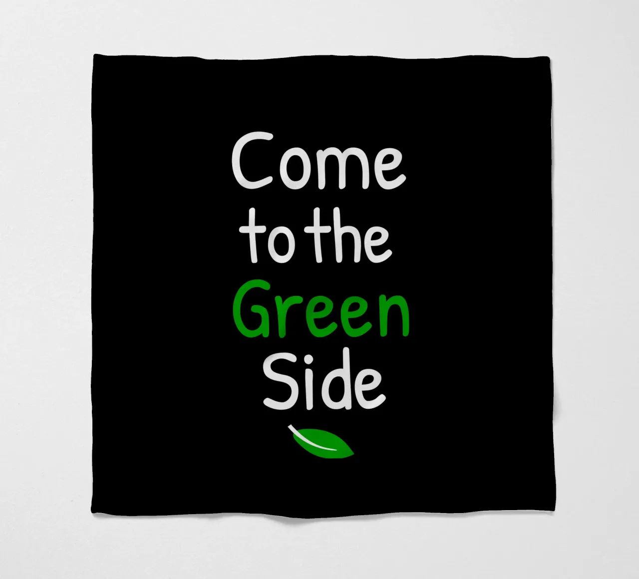 Come to the green side coperta in pile da greencitiesmovement
