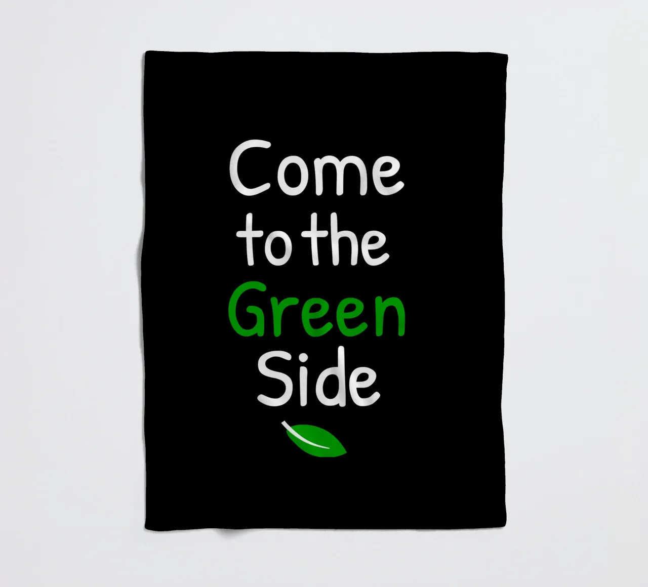 Come to the green side coperta in pile da greencitiesmovement