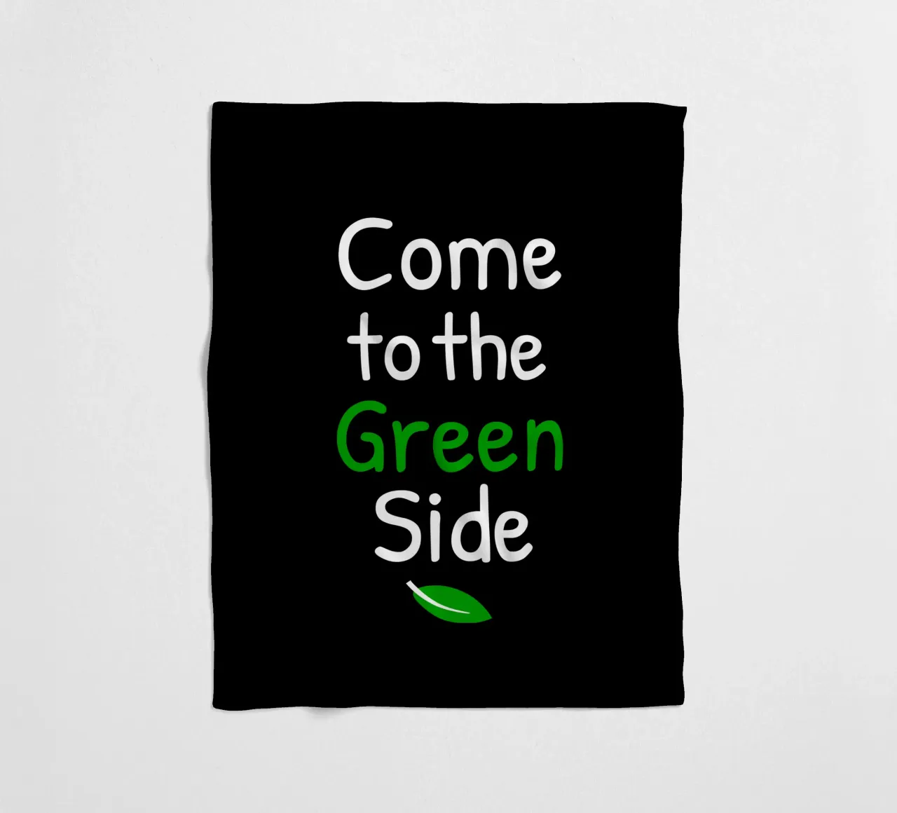 Come to the green side coperta in pile da greencitiesmovement