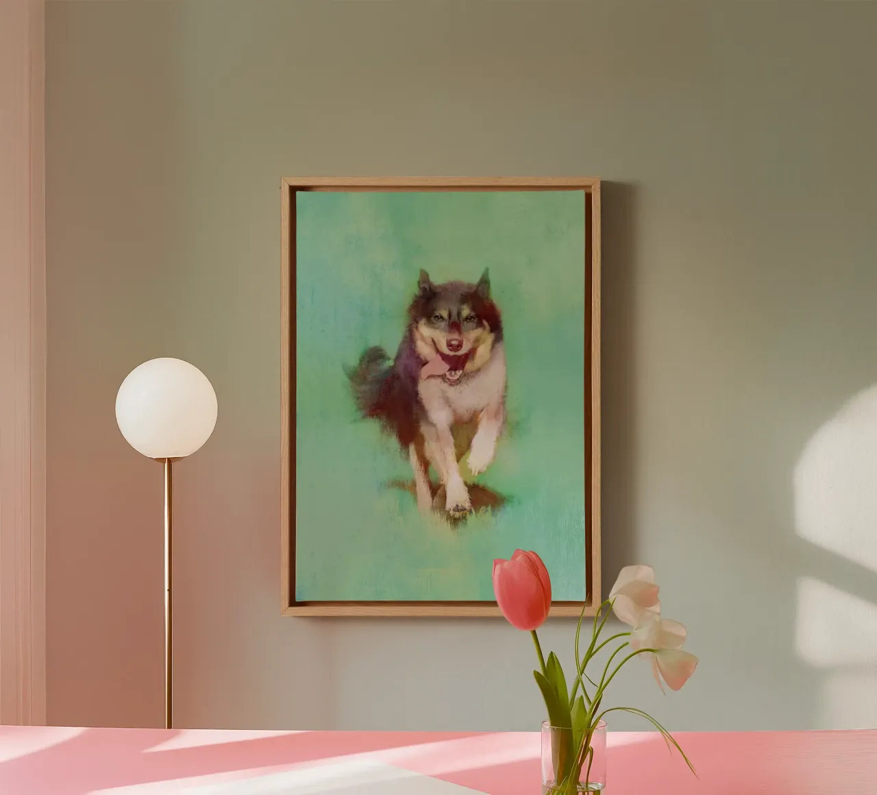 Abenteuer erwarten Sie Leinwand mit Schattenfugenrahmen von Artascy Art