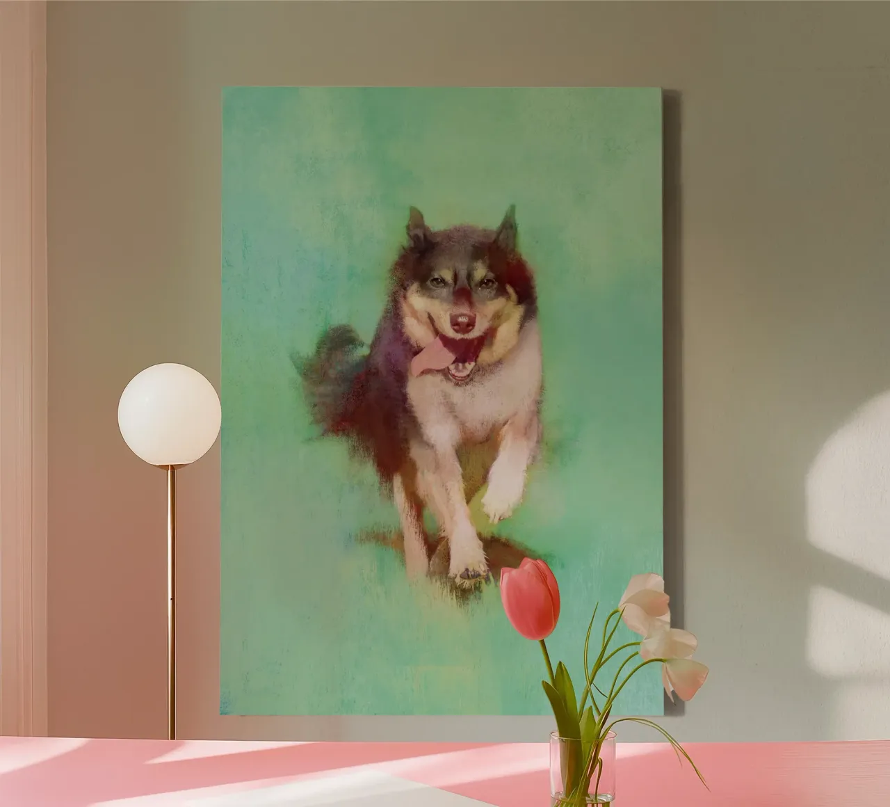 Abenteuer erwarten Sie Leinwand mit Schattenfugenrahmen von Artascy Art