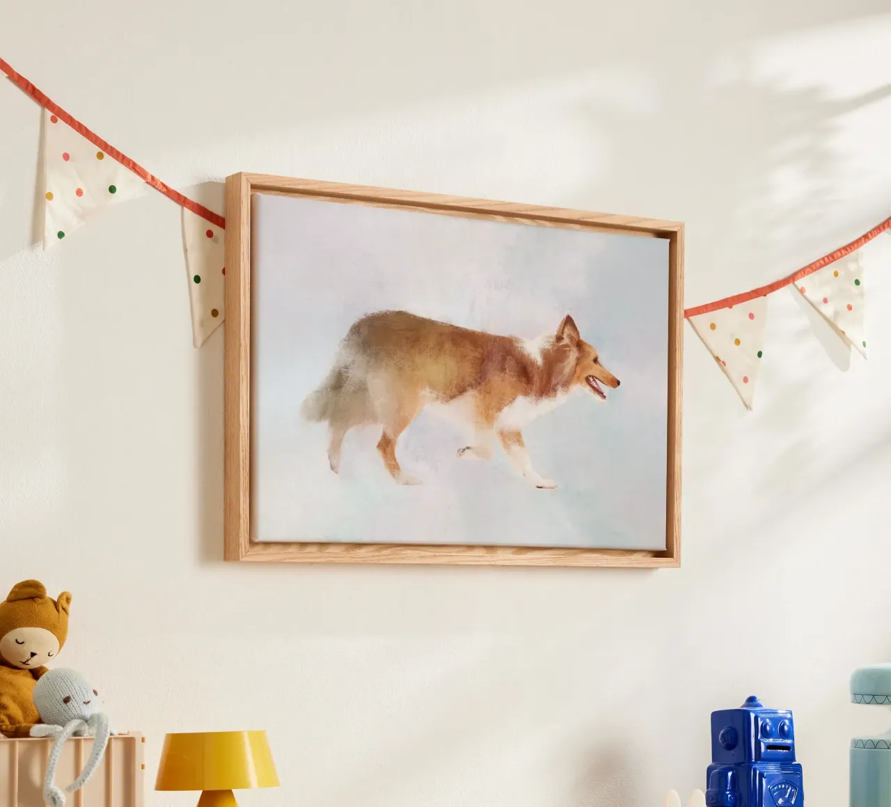 Ears Up, Heart Open canvas by Artascy Art