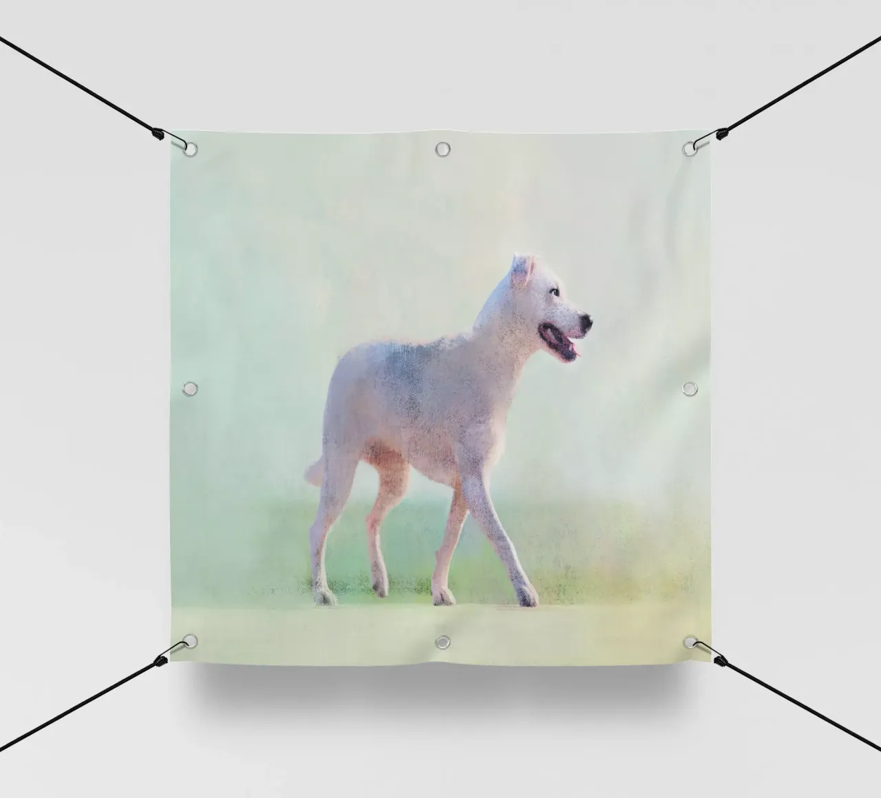 Cuore fedele, occhi brillanti telo in pvc da Artascy Art