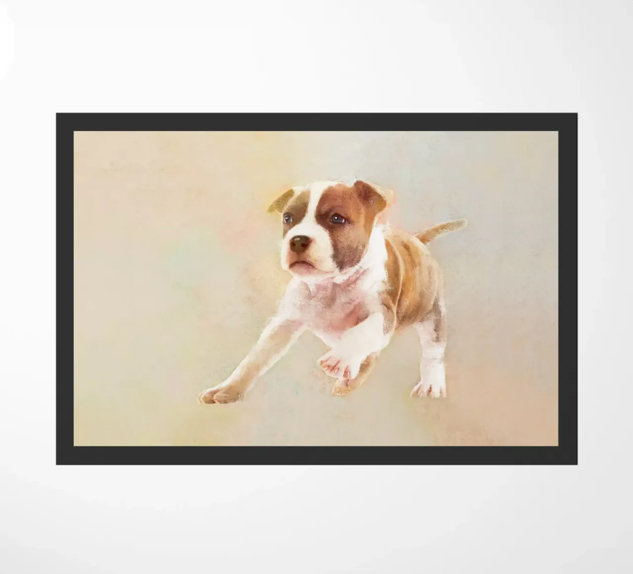 Un cucciolo giocoso in azione zerbino da Artascy Art