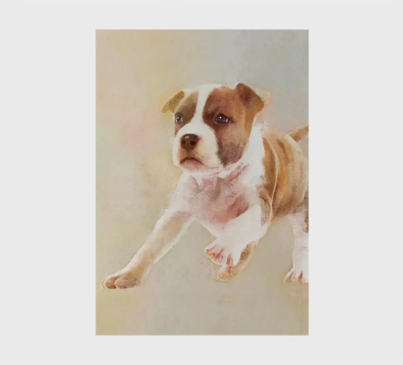 Playful Pup in Action notebook by Artascy Art