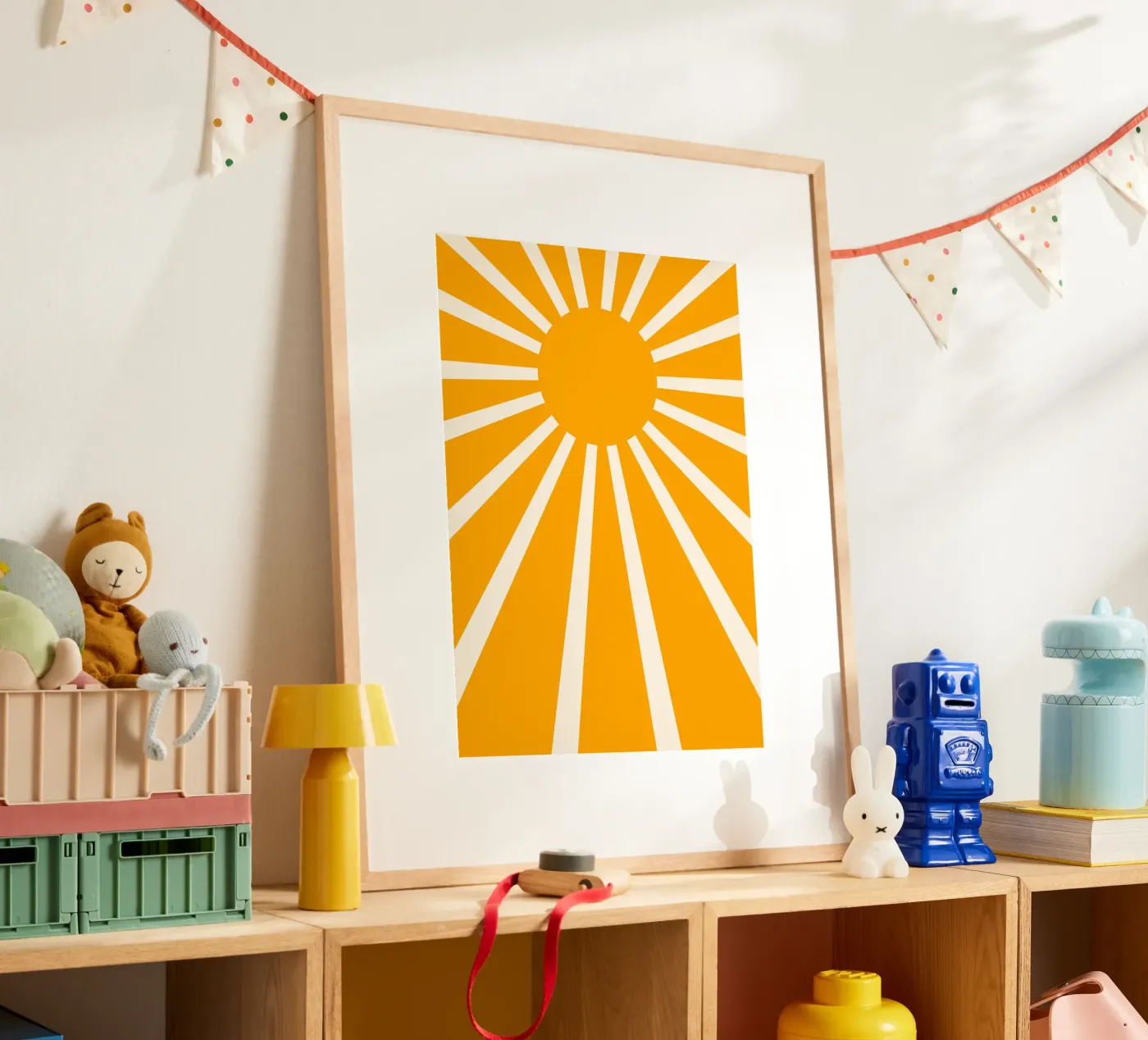 Yellow sunshine poster da Eclectic House