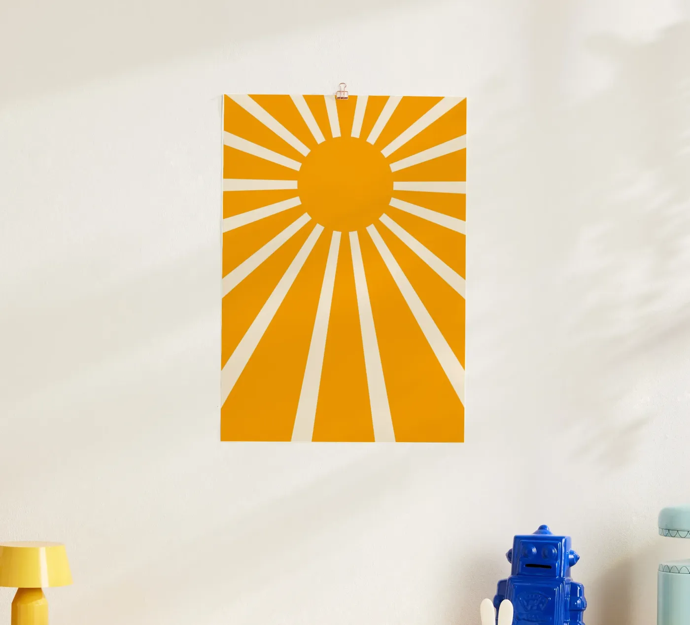 Yellow sunshine poster da Eclectic House