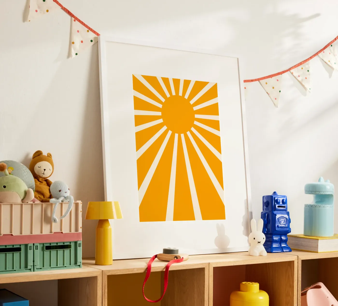 Yellow sunshine poster da Eclectic House
