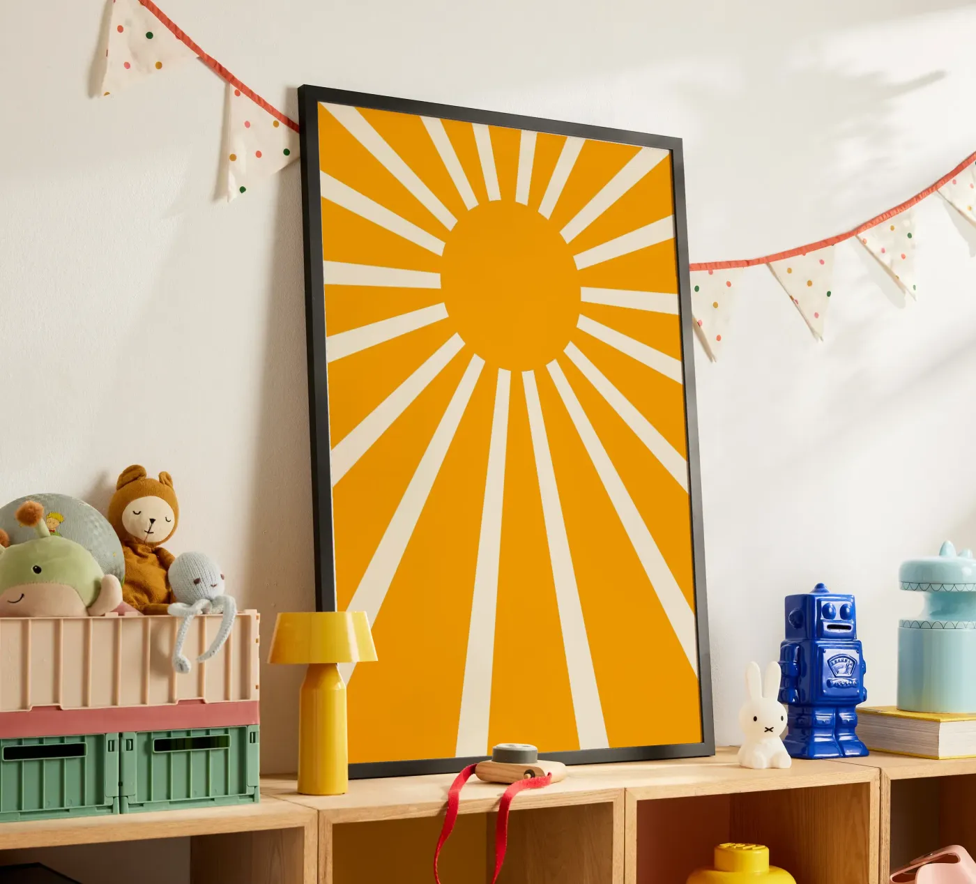 Yellow sunshine poster da Eclectic House