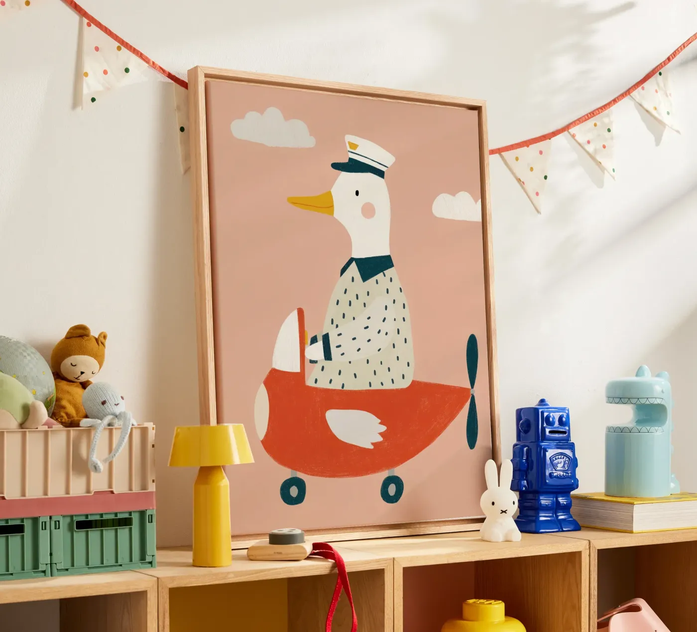 Piloot Eend canvas van Cool & Kind