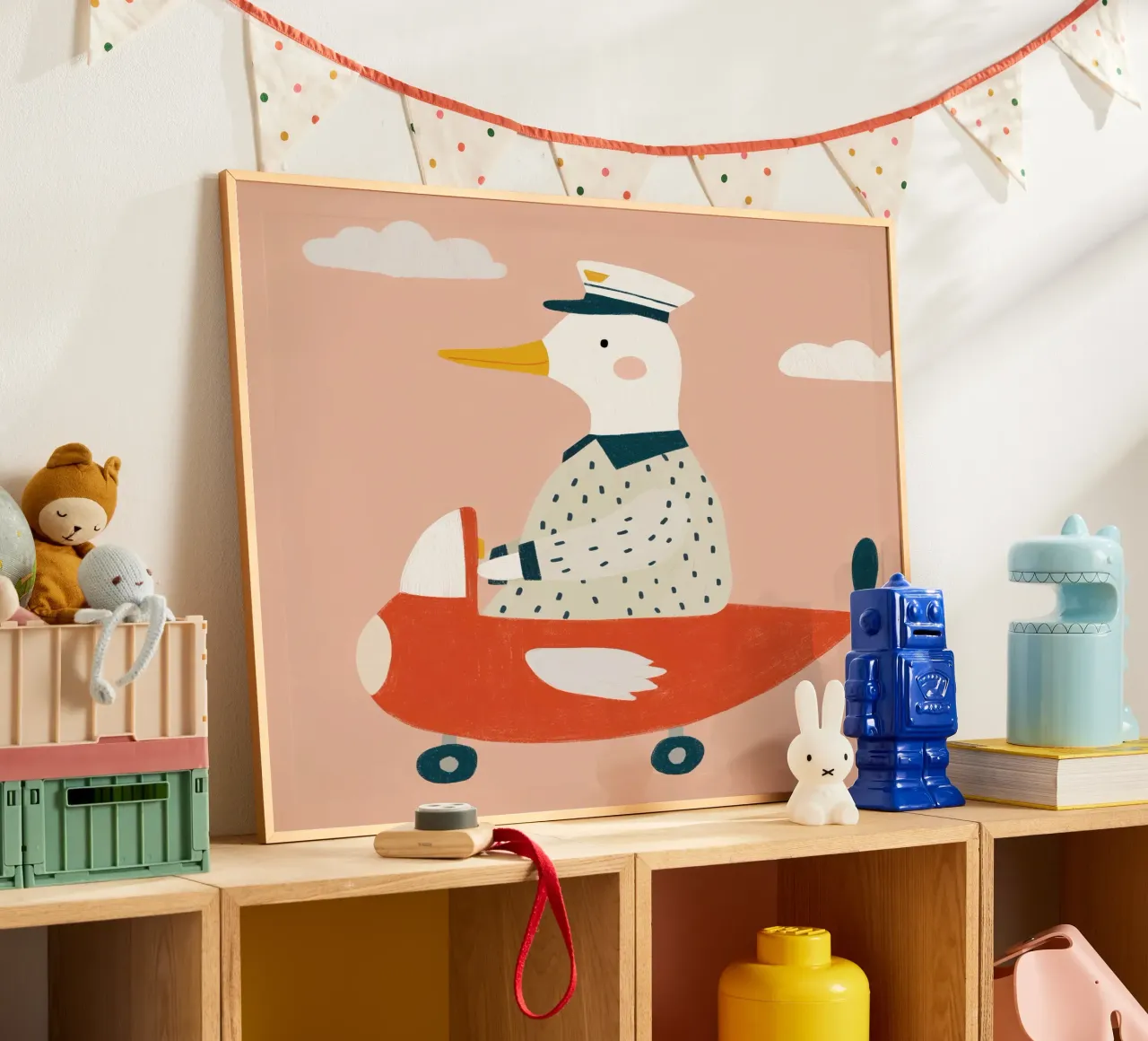 Piloot Eend poster van Cool & Kind