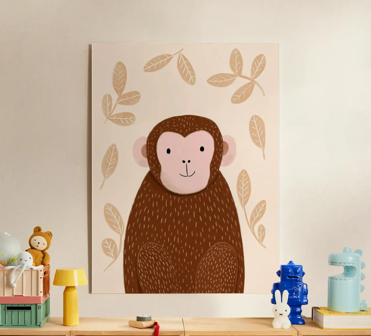 Singe minimaliste plexiglas de Lille Verden