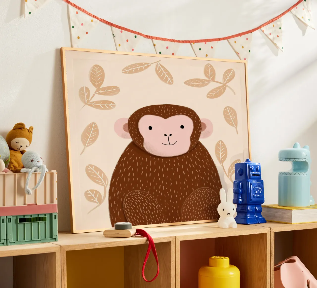 Minimalist Monkey poster by Lille Verden