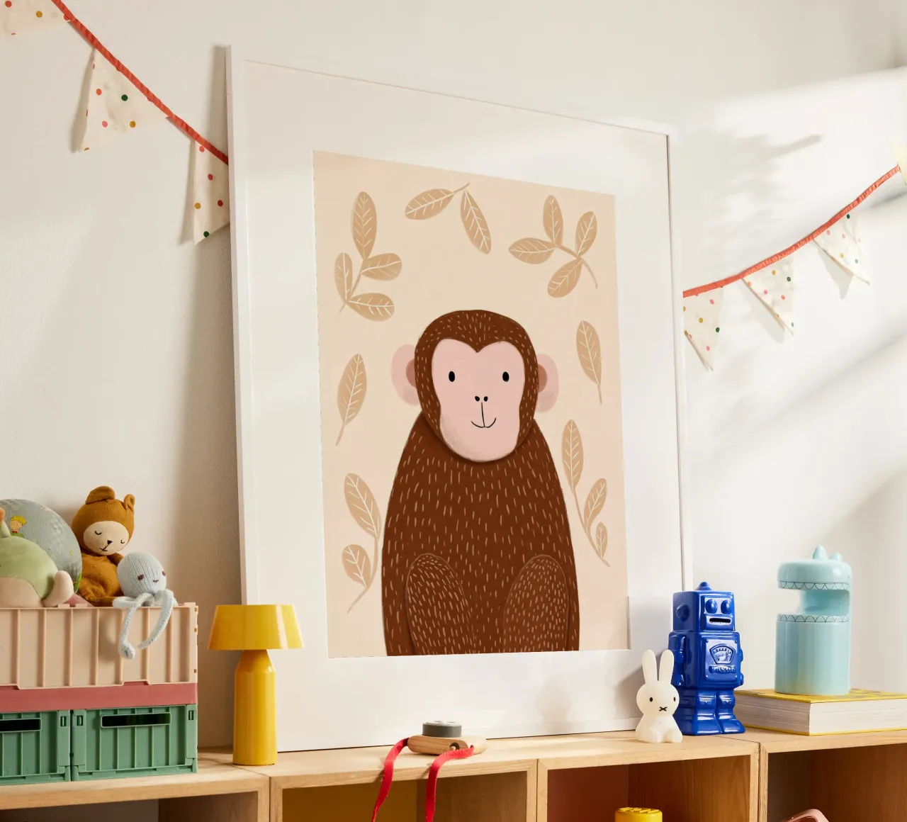 Minimalist Monkey poster by Lille Verden