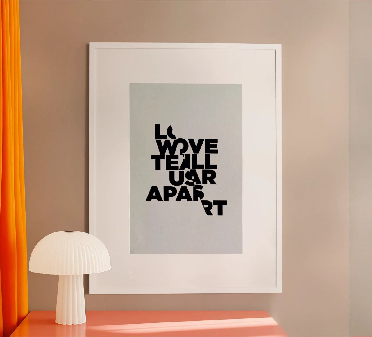 Love will tear us apart poster de Three Of The Possessed