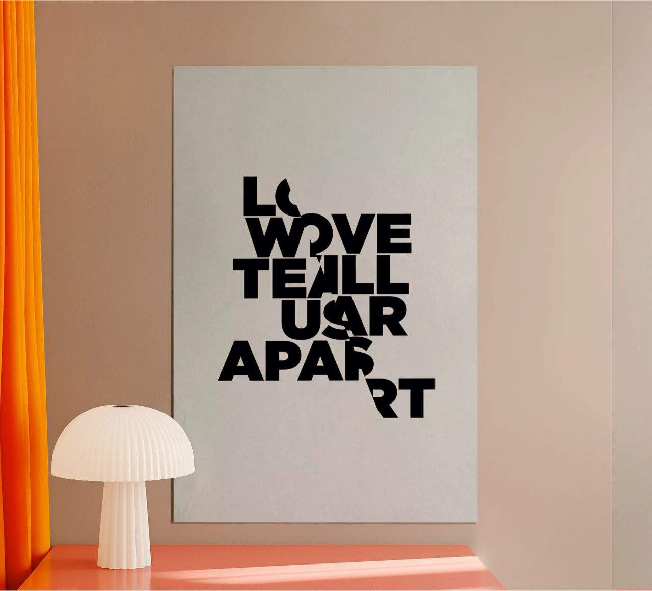 Love will tear us apart poster de Three Of The Possessed