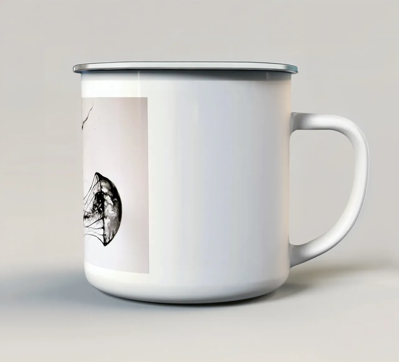 That's No Moon tazza in smalto da Marc Allante
