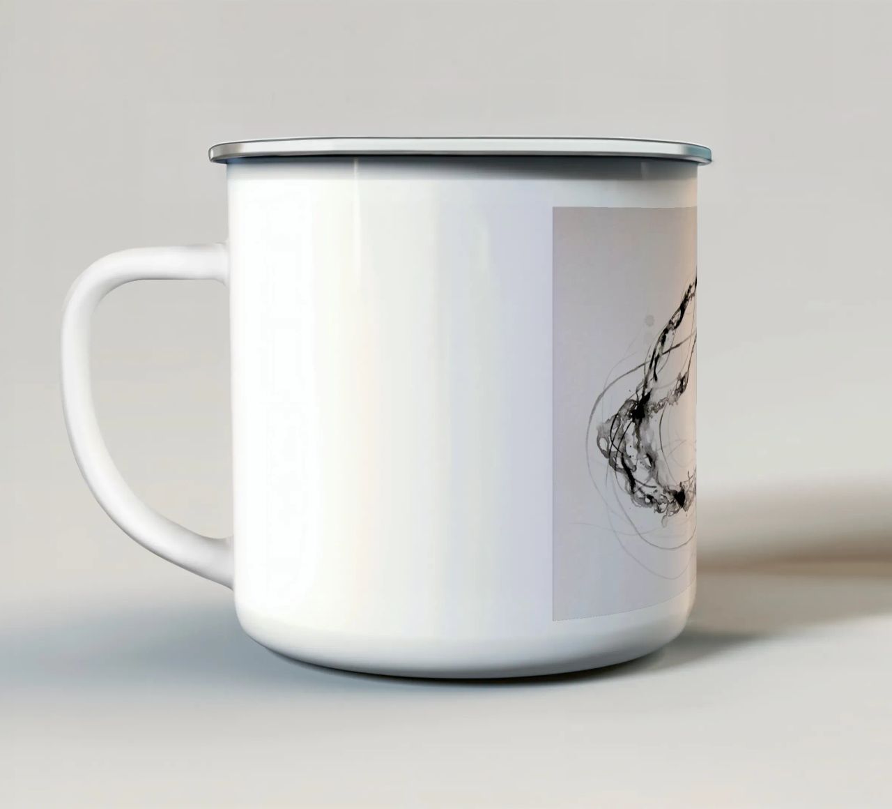 That's No Moon tazza in smalto da Marc Allante