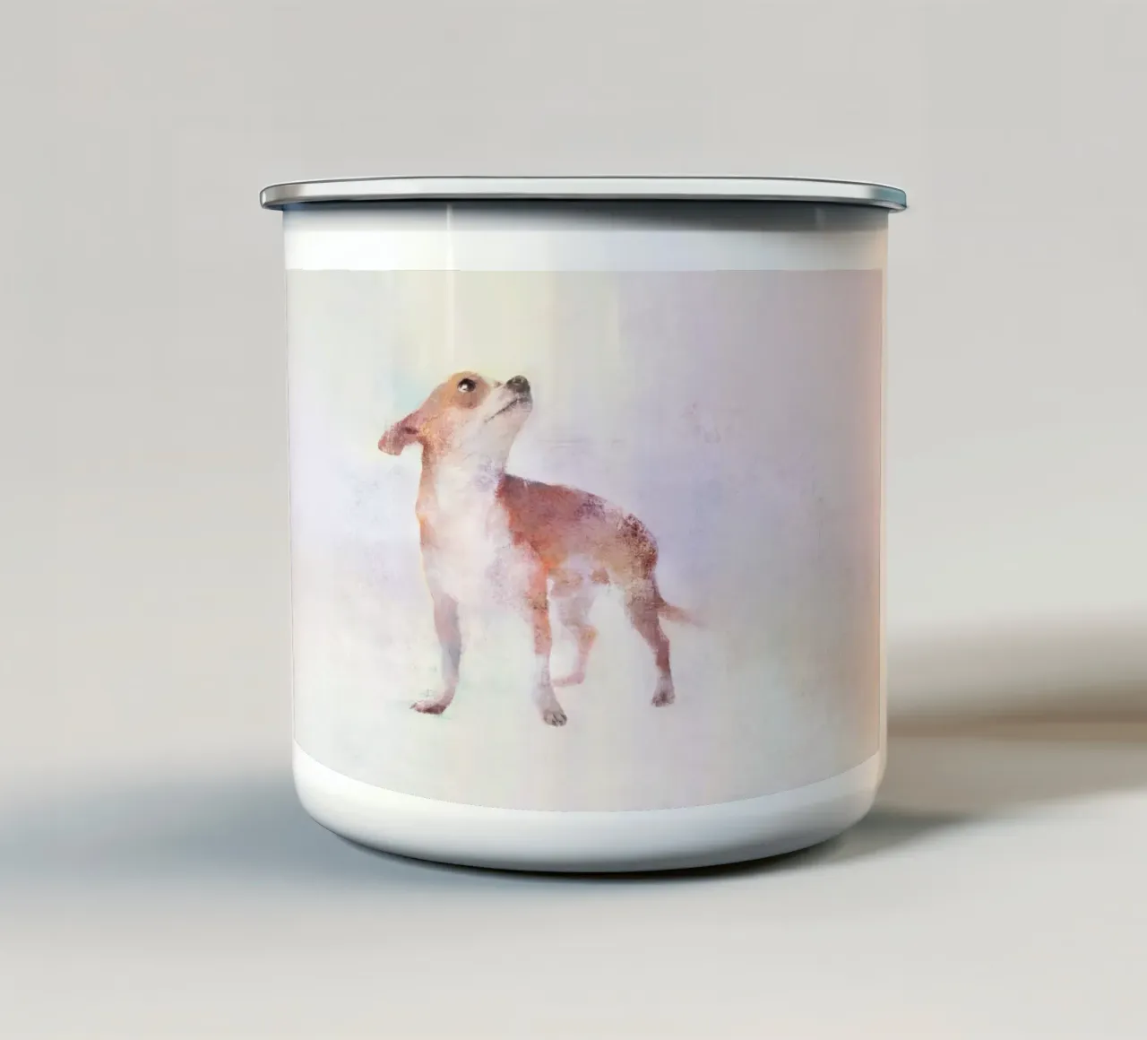 Sussurri di lealtà tazza in smalto da Artascy Art