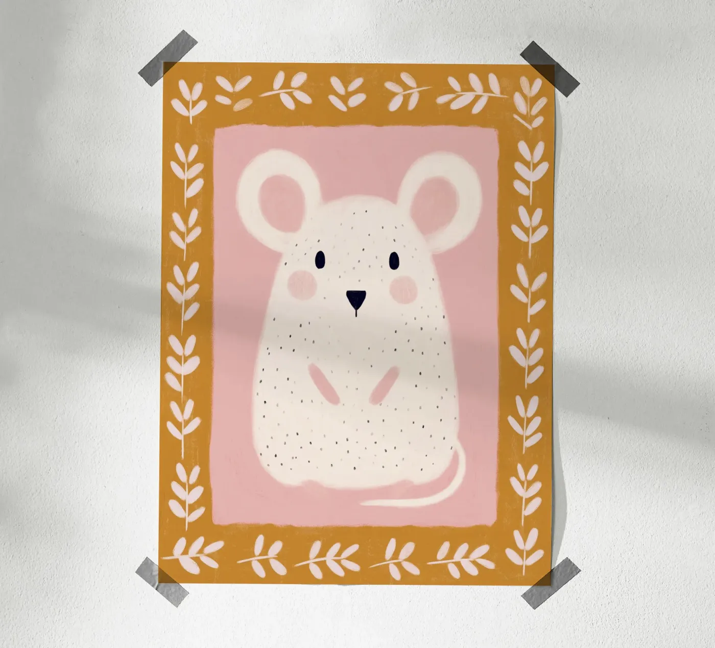 Boho Mouse Nursery poster da Cool & Kind
