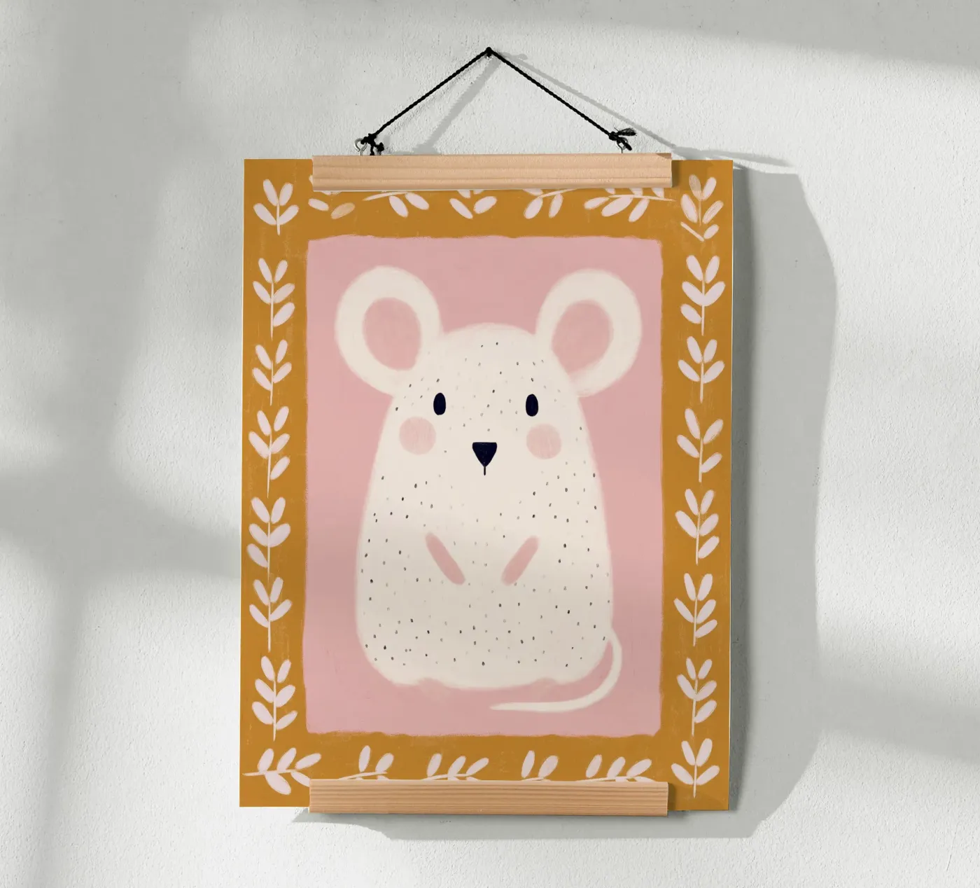 Boho Mouse Nursery poster da Cool & Kind