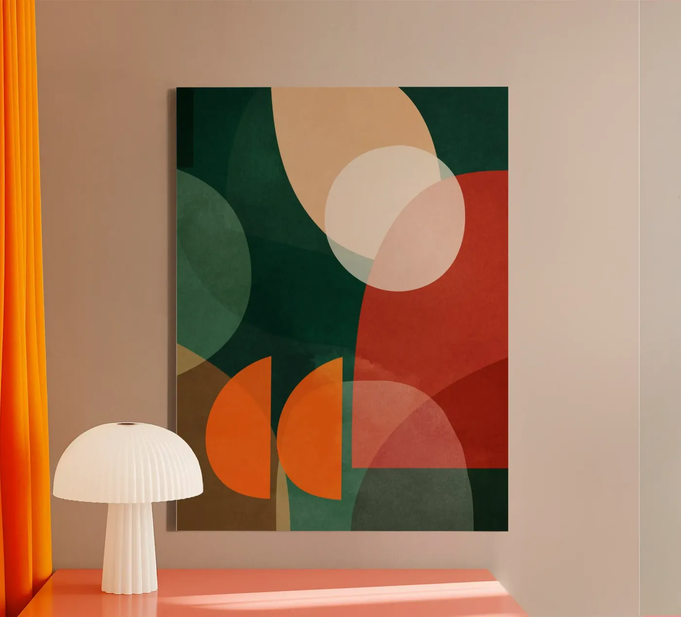Emerald and Rust canvas by ThingDesign