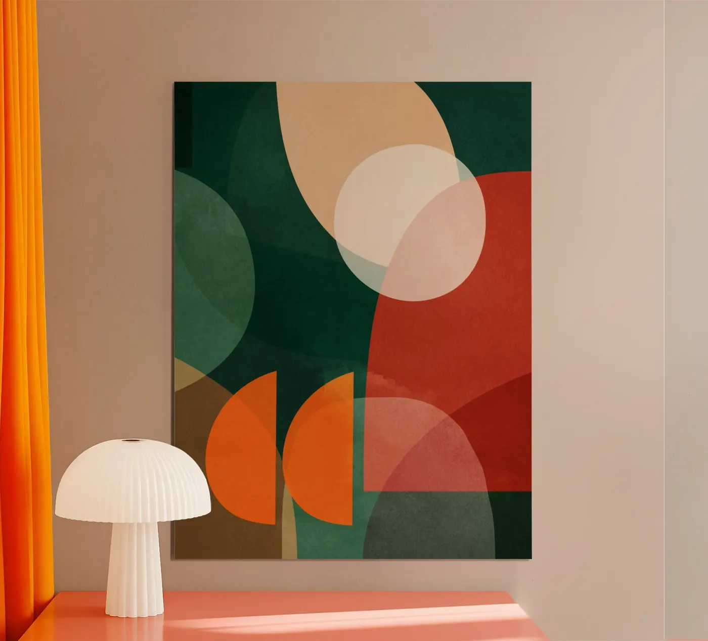 Emerald and Rust poster by ThingDesign