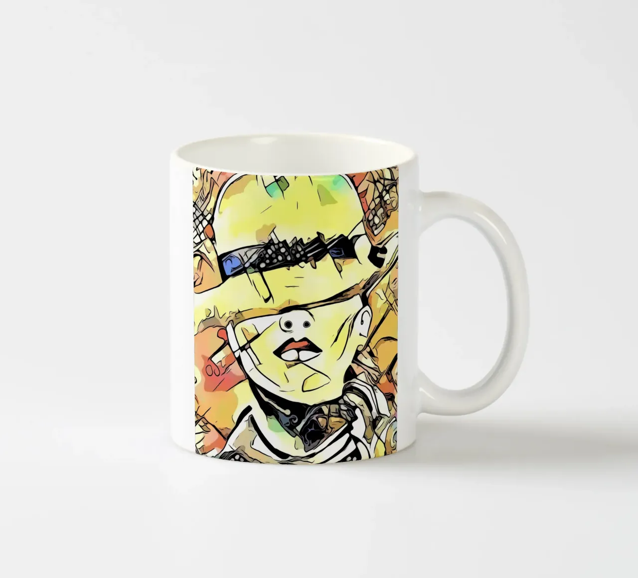 Donna con cappello, motivo 2 tazza in ceramica da ZAMART