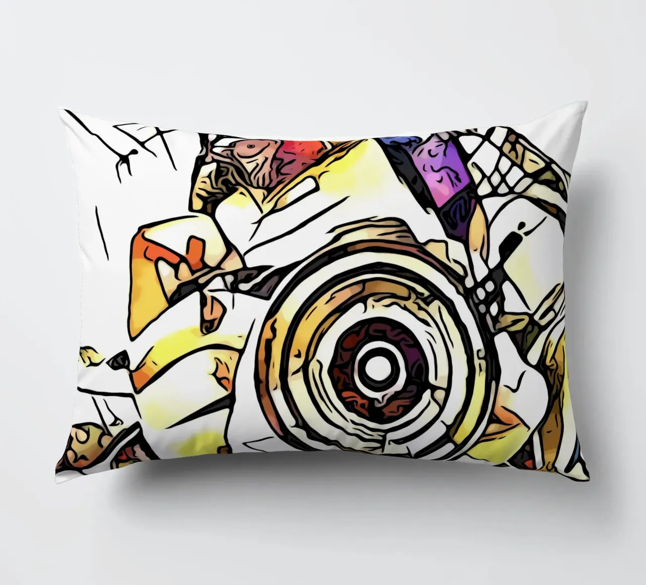 In search of motifs, motif 2 decorative cushion by ZAMART