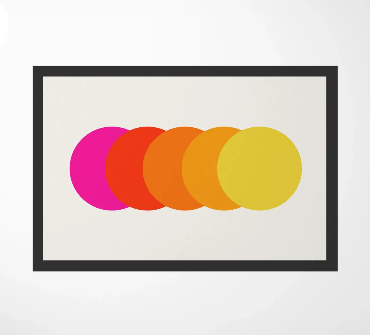 Spectrum doormat by Rose Beck Art