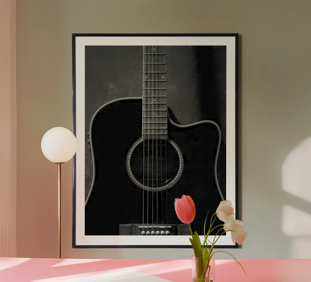 Chitarra nera poster da Holdgray