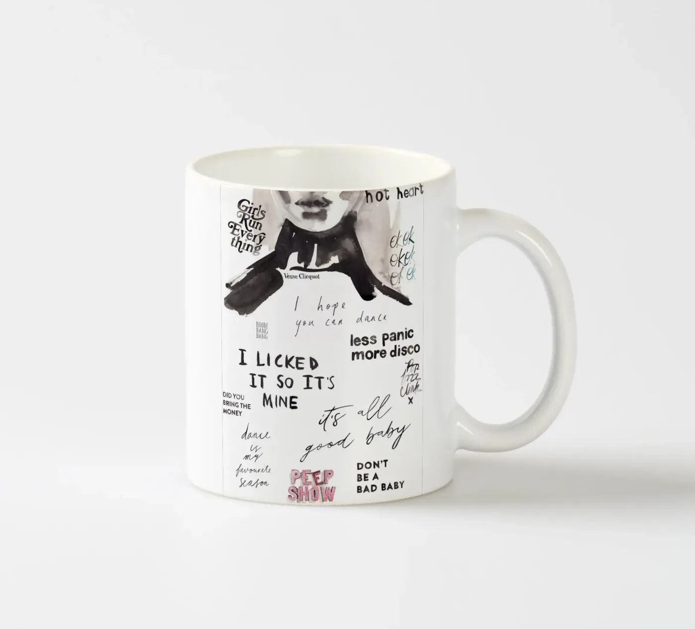 Push Play Repeat ceramic mug by Victoria Verbaan